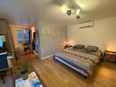 Un ou plusieurs lits dans un hébergement de l'établissement Aux portes du Val d'Amour