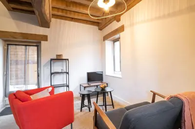 Coin salon dans l'établissement Villa Fémina