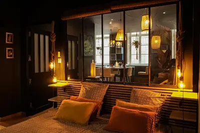 Coin salon dans l'établissement B&B Le Victor Dumay