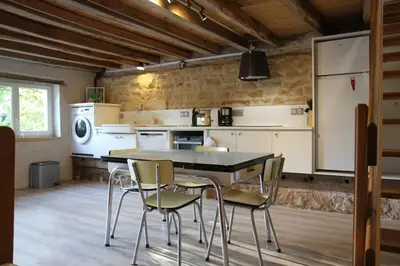 Cuisine ou kitchenette dans l'établissement Gite calme et cosy, toutes commodités et tourisme
