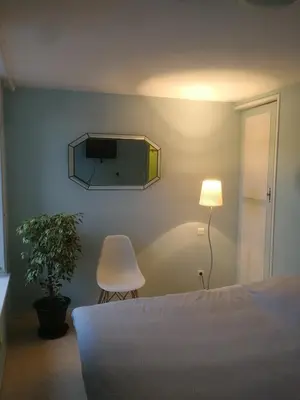 Un ou plusieurs lits dans un hébergement de l'établissement Arbois, joli petit appartement plein centre
