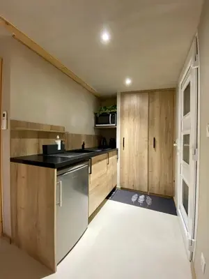 Cuisine ou kitchenette dans l'établissement LE STUDIO,Superbe appartement meublé avec terrasse
