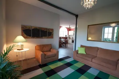 Coin salon dans l'établissement Moulin de Merzé