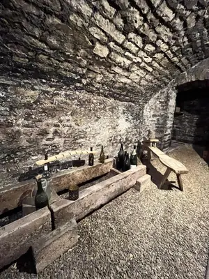 Coin salon dans l'établissement Maison élégante à Meursault avec jardin clos et cheminée