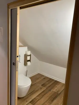 Salle de bains dans l'établissement Le Meix
