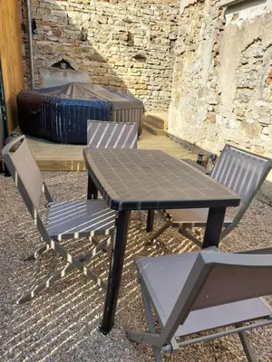 Coin salon dans l'établissement Le gîte du Chat Perché