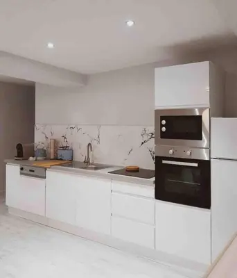 Cuisine ou kitchenette dans l'établissement Le Nuits Saint Georges