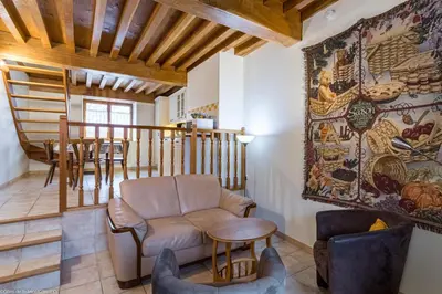Coin salon dans l'établissement La Maisonnette