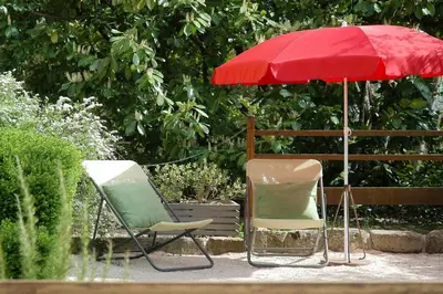 Jardin de l'établissement Au Grand Fête, B&B à la campagne