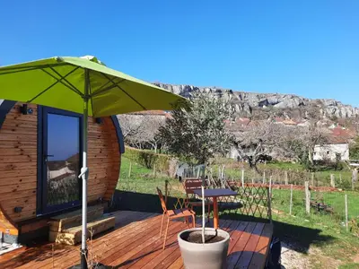 Vue générale sur la montagne ou vue sur la montagne depuis le B&B/chambre d'hôtes