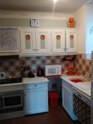 Cuisine ou kitchenette dans l'établissement Maison Haute