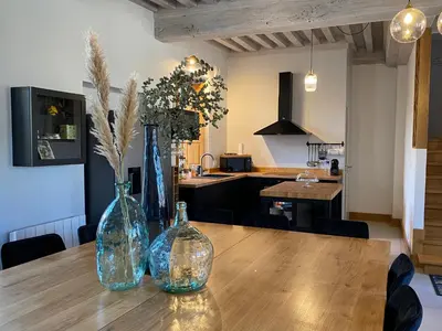 Cuisine ou kitchenette dans l'établissement Mesnil Montrivaut