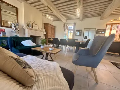 Coin salon dans l'établissement Mesnil Montrivaut