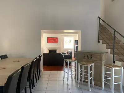 Coin salon dans l'établissement Gîte le cœur de Givry