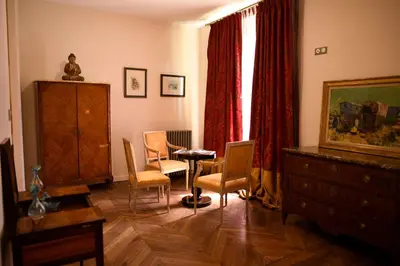 Coin salon dans l'établissement Château de Pymont