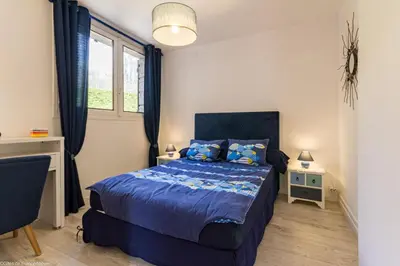 Un ou plusieurs lits dans un hébergement de l'établissement Petit Paradis au coeur du Morvan