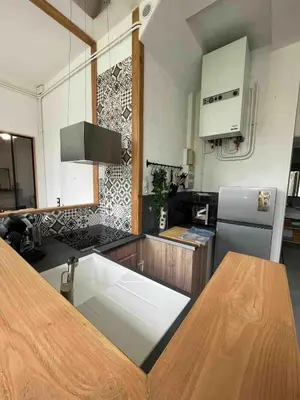 Cuisine ou kitchenette dans l'établissement Appartement 6 personnes - Au coeur du centre ville