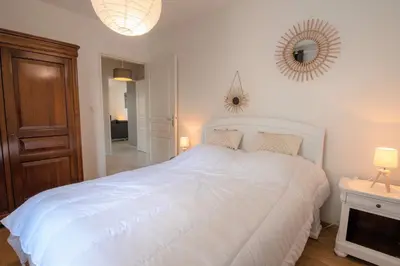 Un ou plusieurs lits dans un hébergement de l'établissement CABANA & Chic & Class - Proche Mâcon