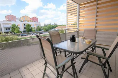 Balcon ou terrasse dans l'établissement CABANA & Chic & Class - Proche Mâcon
