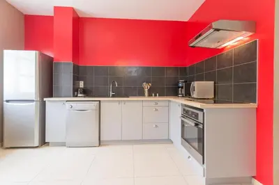 Cuisine ou kitchenette dans l'établissement Maison Baduel