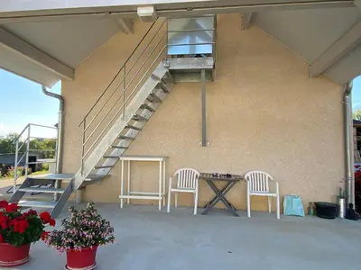 Balcon ou terrasse dans l'établissement Chambre privative chez Toutoune