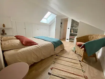 Coin salon dans l'établissement La Maison Laborey - Gîte du Plateau