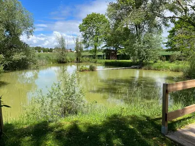 Paysage naturel près de le chalet
