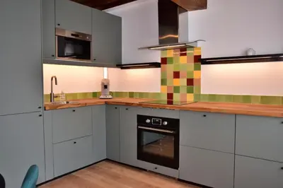 Cuisine ou kitchenette dans l'établissement Chez Daniel