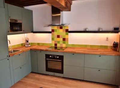 Cuisine ou kitchenette dans l'établissement Chez Daniel