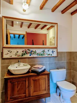 Salle de bains dans l'établissement Maison d'hôtes Trip'n Touille