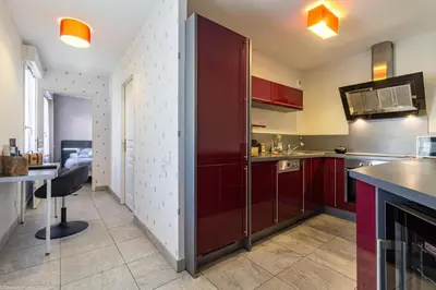 Cuisine ou kitchenette dans l'établissement Résidence Egalité - Montmartre