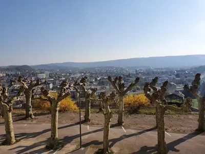 Vue générale sur la montagne ou vue sur la montagne depuis l'appartement