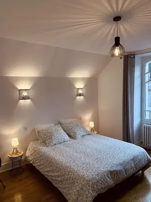 Un ou plusieurs lits dans un hébergement de l'établissement Maison entière aux portes du canal de Bourgogne