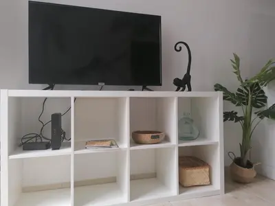 Télévision ou salle de divertissement dans l'établissement Le manut, charme et confort