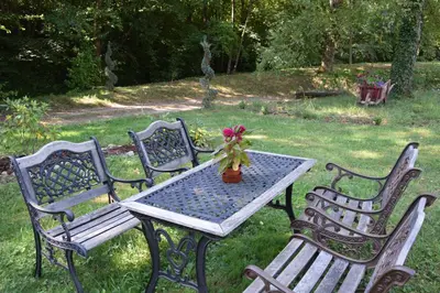 Jardin de l'établissement Domaine Moulin de Quincenat