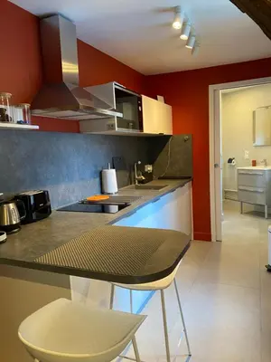 Cuisine ou kitchenette dans l'établissement Studio 2 pers ou Appartement 4-7 pers Quartier Cathédrale