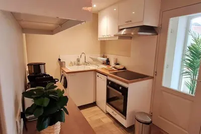 Cuisine ou kitchenette dans l'établissement Maison de charme - Au coeur de Puligny-Montrachet