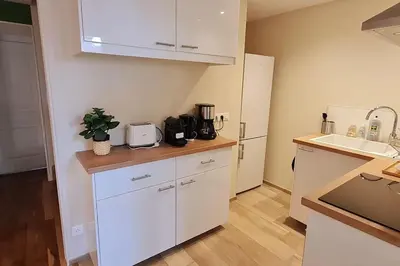 Cuisine ou kitchenette dans l'établissement Maison de charme - Au coeur de Puligny-Montrachet