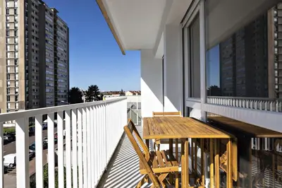 Balcon ou terrasse dans l'établissement LE COOL LEVEL