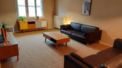 Coin salon dans l'établissement Gite du Hameau