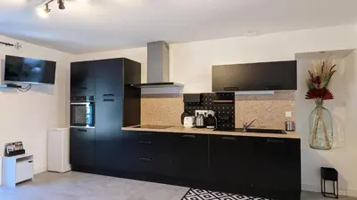 Cuisine ou kitchenette dans l'établissement Le petit Moulin de la Motte