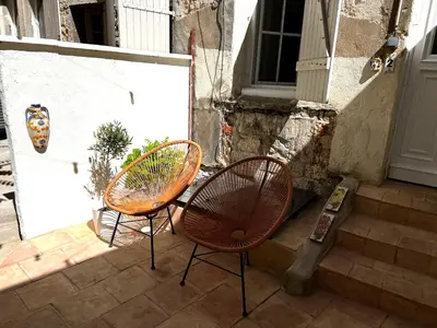 Balcon ou terrasse dans l'établissement Le Duc - Coeur De Dijon - Avec Terrasse et Climatisation