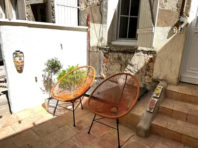 Balcon ou terrasse dans l'établissement Le Duc - Coeur De Dijon - Avec Terrasse et Climatisation