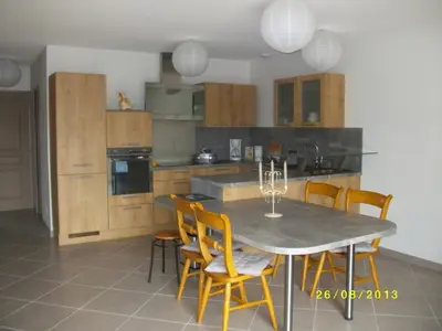 Cuisine ou kitchenette dans l'établissement Gite Le Petit Pied-à-Terre