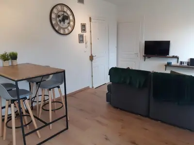 Télévision ou salle de divertissement dans l'établissement Cosy T2 31m2 - Centre-Ville Dijon - Gare et Darcy