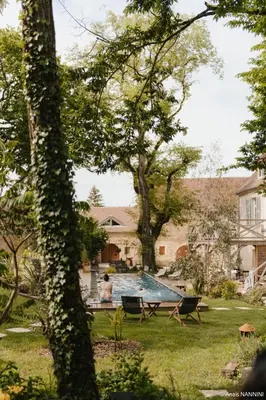 Jardin de l'établissement Les Chambres du parc