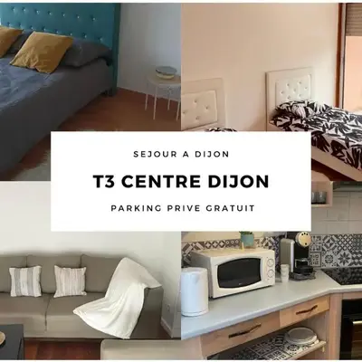Appartement 2 chambres avec parking privé gratuit