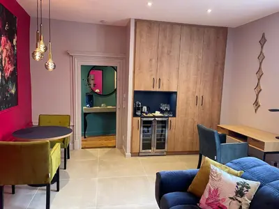 Cuisine ou kitchenette dans l'établissement Suite avec Spa Quartier Cathédrale