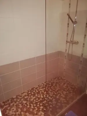 Salle de bains dans l'établissement Le Grand Feuvrier