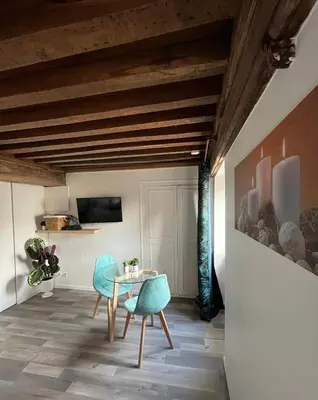 Télévision ou salle de divertissement dans l'établissement Le cocoon Nuits